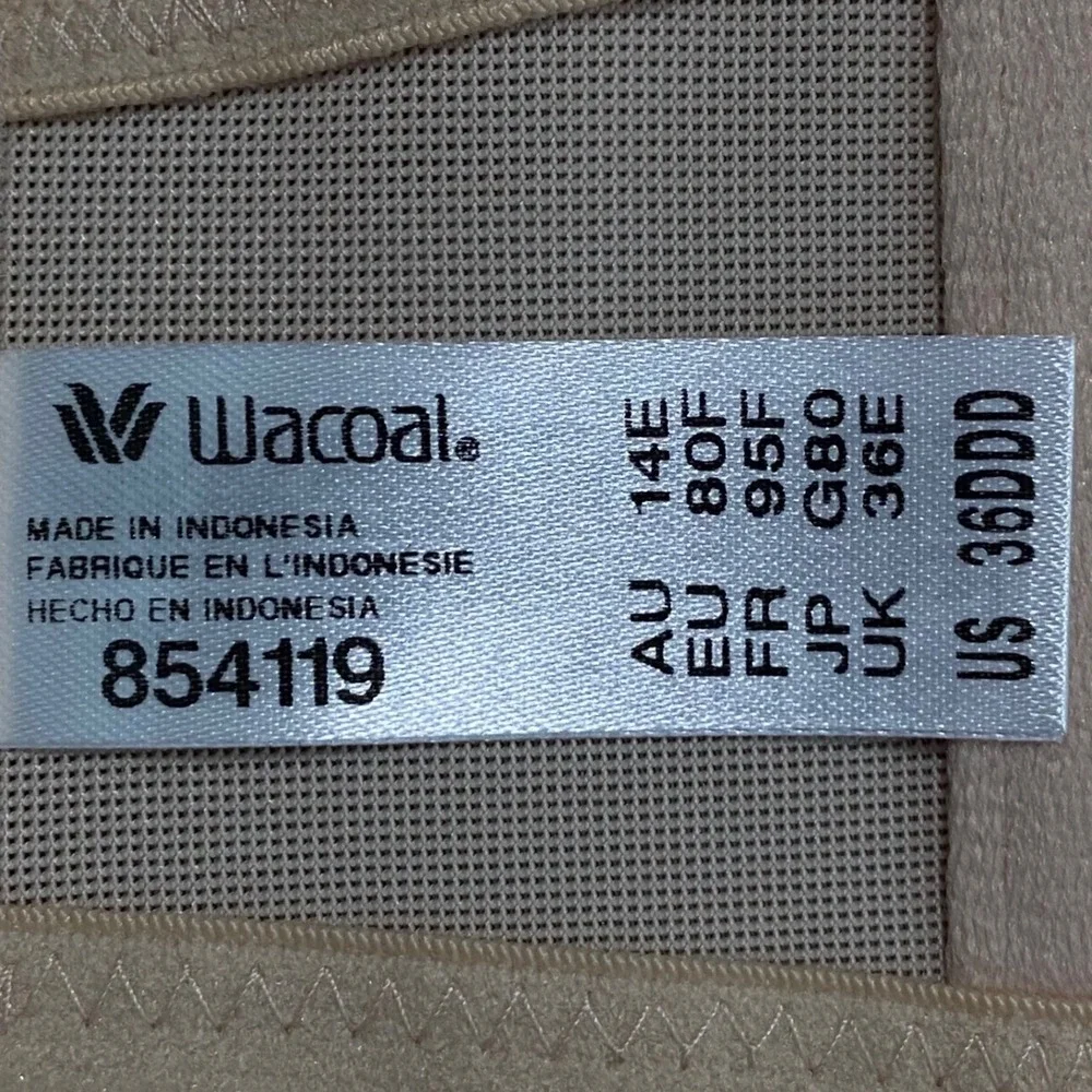 Wacoal Red Carpet Strapless Full Busted Underwire‎ Bra 854119 Nude 36DDD